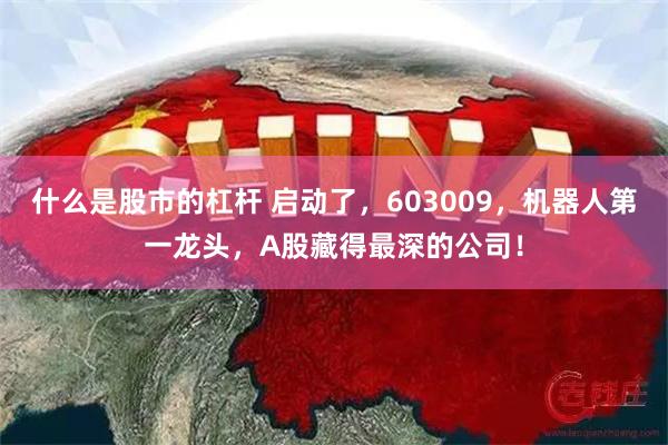 什么是股市的杠杆 启动了，603009，机器人第一龙头，A股藏得最深的公司！