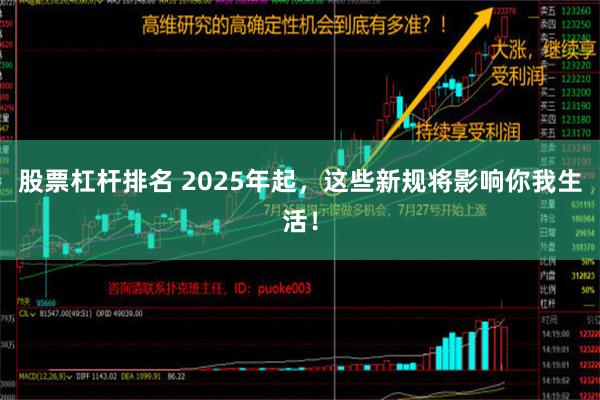 股票杠杆排名 2025年起，这些新规将影响你我生活！